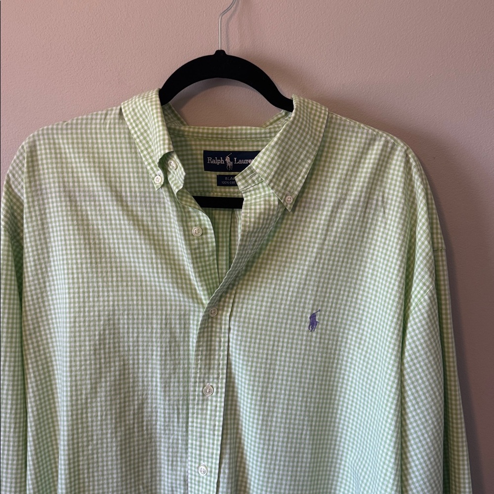 Ralph Lauren Blake Gingham Button Down Shirt - Picture 2 of 6